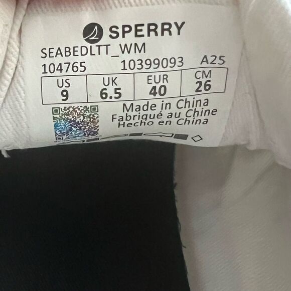 Sperry Seabed Canvas Sneakers-Women's Size 9 - Picture 4 of 6